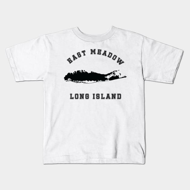 East Meadow Long Island (Light Colors) Kids T-Shirt by Proud Town Tees